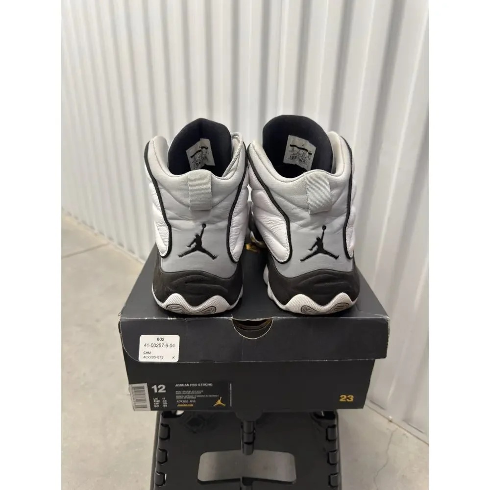 Nike Air Jordan Pro Strong White Black 1 Size 12 Men's - 407285-013